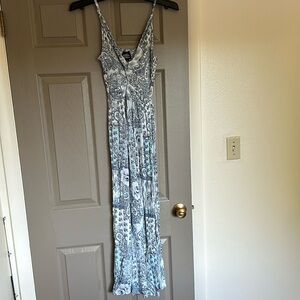 Angie Long floral dress with spaghetti straps Medium